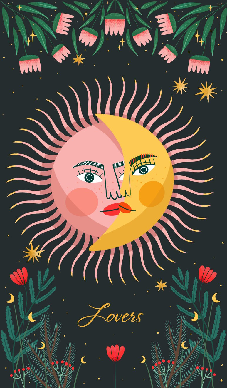 Sun and Moon Tarot Card